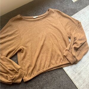 Altar’d State Women's Tan Sweater Top